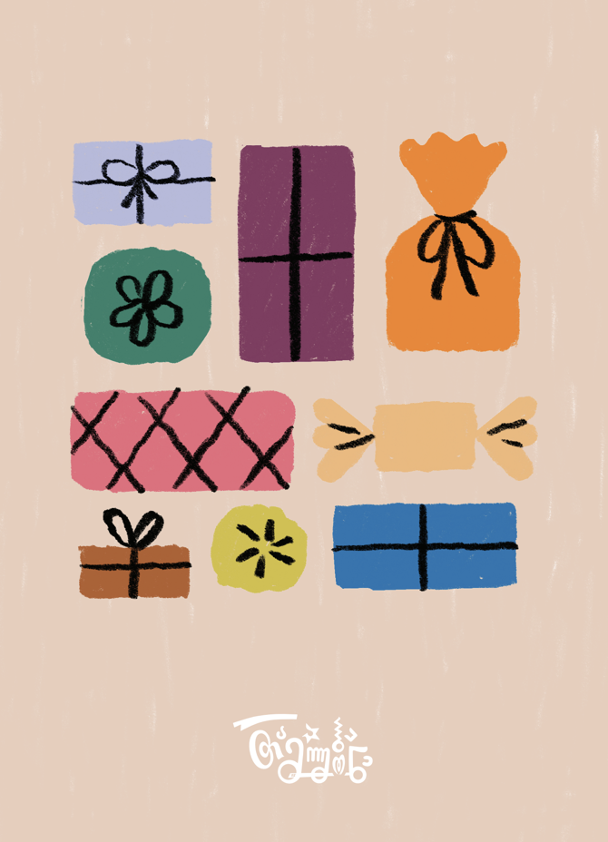 T: Greeting Card - Gifts