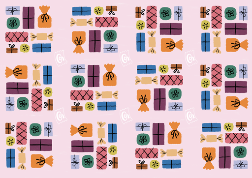 T: Wrapping paper - Gifts