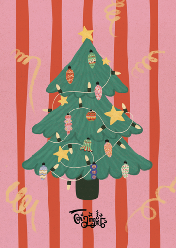 T: Greeting Card - Christmas Tree