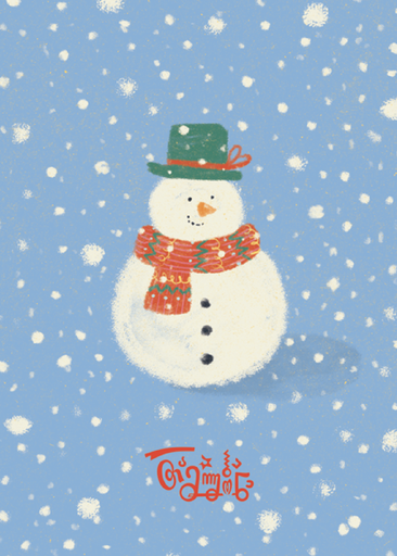 T: Greeting Card - Snowman