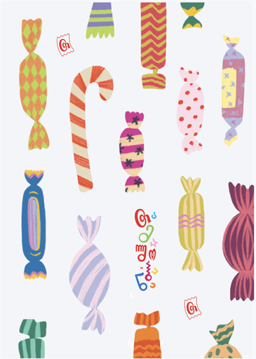 T: Greeting Card - Candies