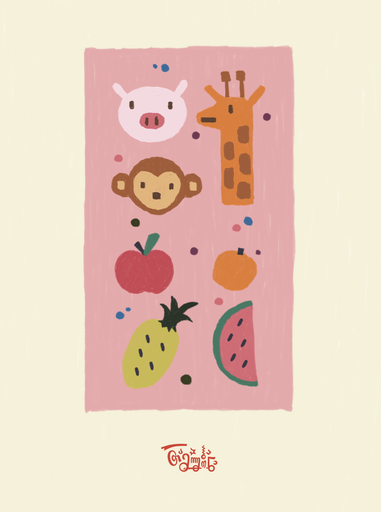 T: Poster - Animals and Fruits